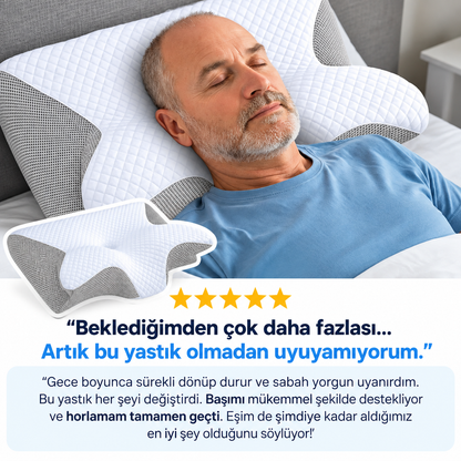 Uyku Pozisyonunuzu Düzelterek Horlamayı Susturan Yastık