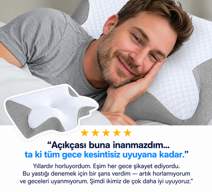 Uyku Pozisyonunuzu Düzelterek Horlamayı Susturan Yastık